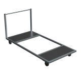 Тележка металлическая платформенная с ручкой 2000х1000х1000