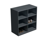 Металлическая обувница на 6 ячеек