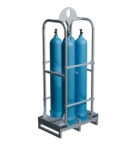 Корзина для 4х газовых баллонов под рохлю