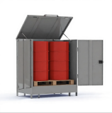 Депо для 2-х бочек из нержавеющей стали AISI 430